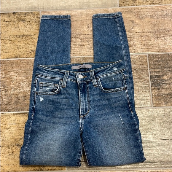 Joe's Jeans Classic Indigo Denim High Rise Skinny Jeans Womens XS 24 LIKE NEW - Picture 1 of 10